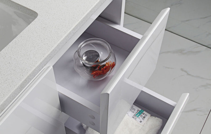 Aulic Alice Wall Hung Finger Pull Cabinet