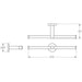 Caroma Virtu Circit Double Toilet Paper Holder