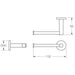 Caroma Virtu Circit Toilet Paper Holder