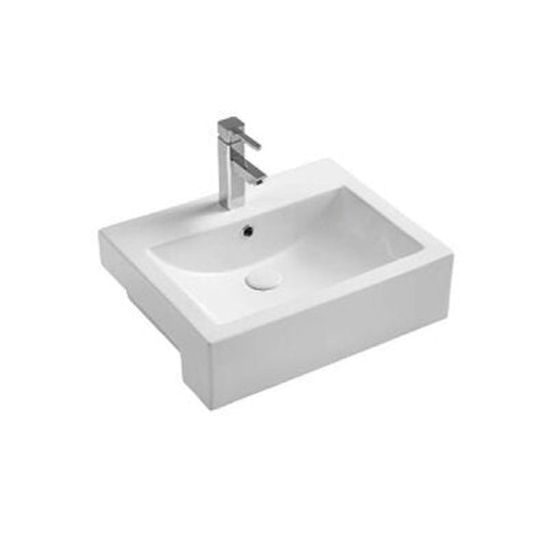 BNK Naga APB-04531-WH Semi Recessed Basin Gloss White