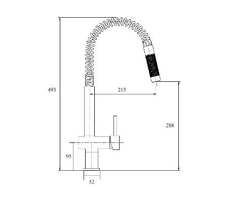 Millennium Mina Pull Out Spray Mixer