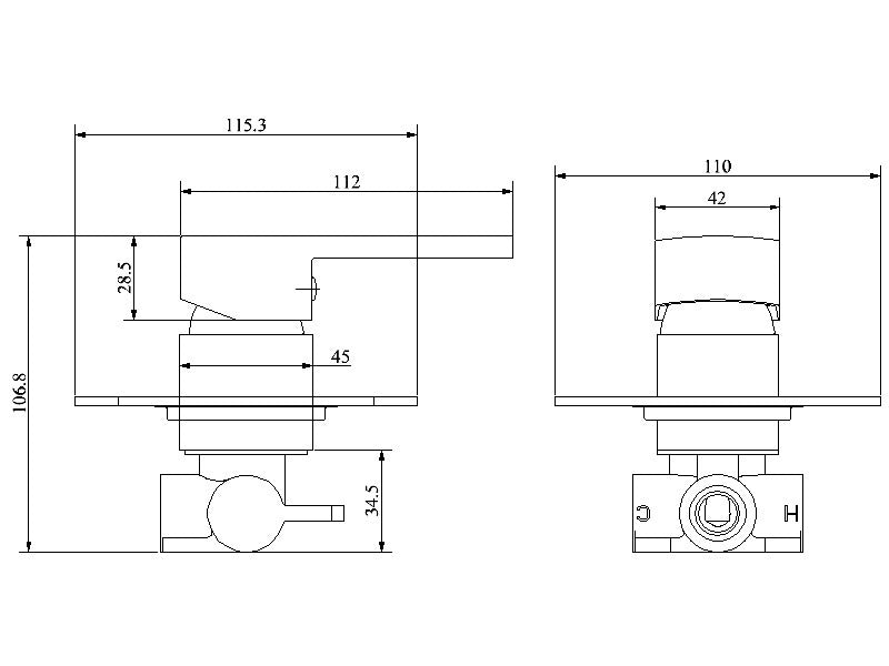 Millennium Konti Shower Mixer