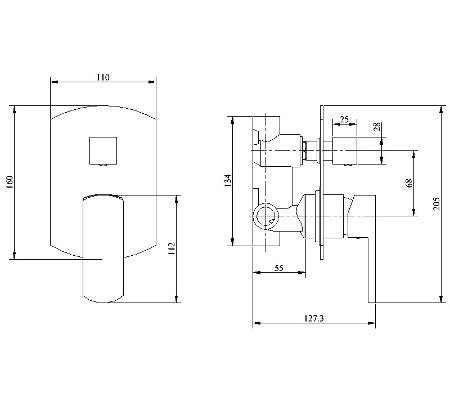 Millennium Konti Diverter Mixer