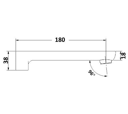 Millennium Konti Bath Spout