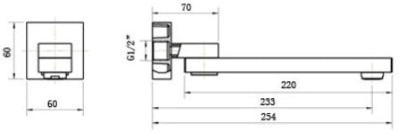 Millennium Onra Swivel Bath Spout