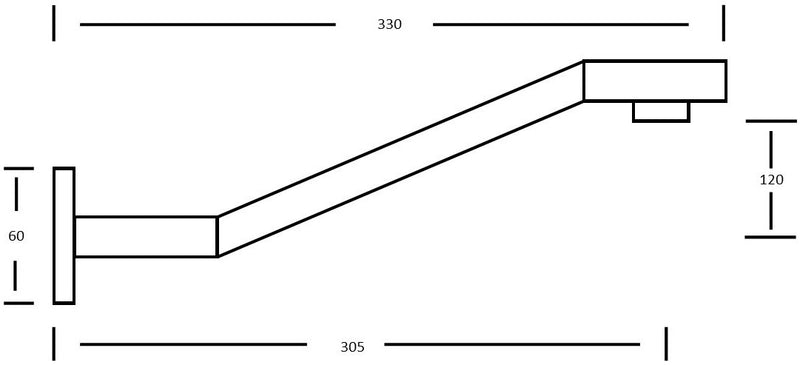 Millennium Kiato Raised Wall Arm