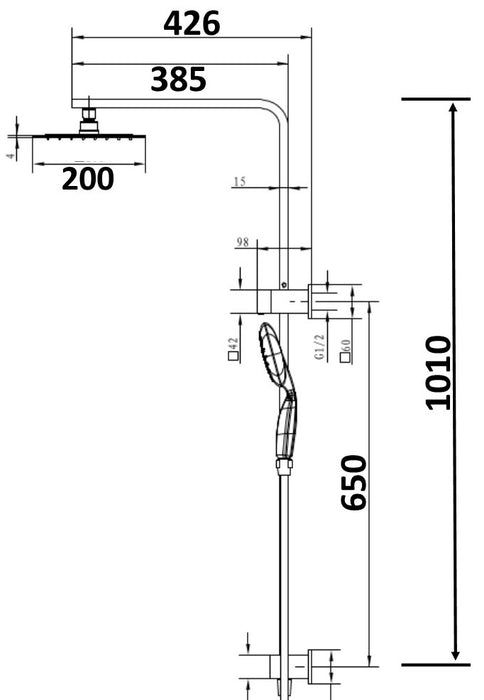 Millennium Kiato Combination Shower