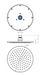 Millennium Akemi Round Overhead Shower
