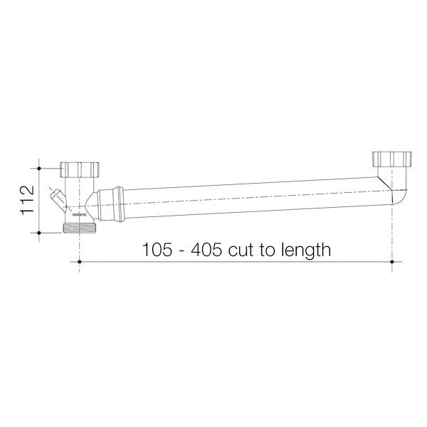 Caroma 50mm Double Bowl Connector