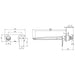 Phoenix Subi Wall Bath Mixer Set 280mm