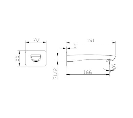 Millennium Celine Bath Spout
