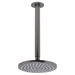 JS Venezia Overhead Shower with Ceiling Shower 300mm Arm Gun Metal