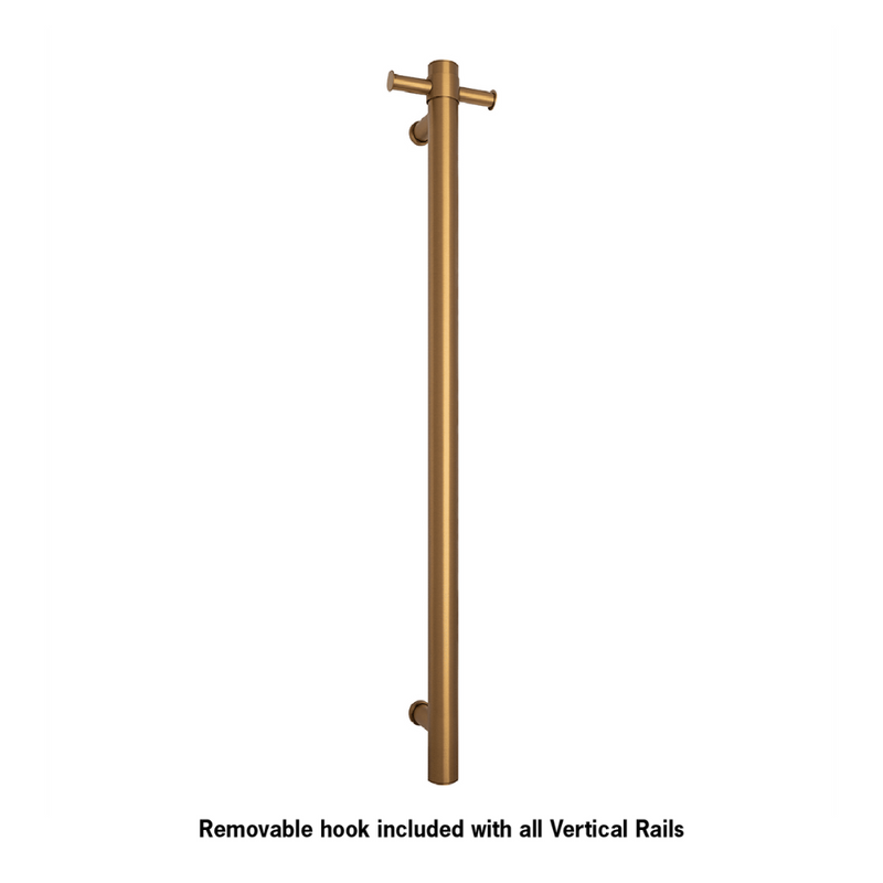 Thermorail Straight/Round 12Volt Vertical Bar 900x142x100mm With Optional Hook