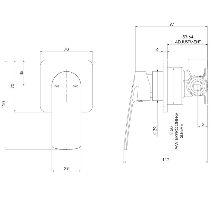 Phoenix Mekko SwitchMix Shower / Bath Diverter Mixer (Complete Kit)