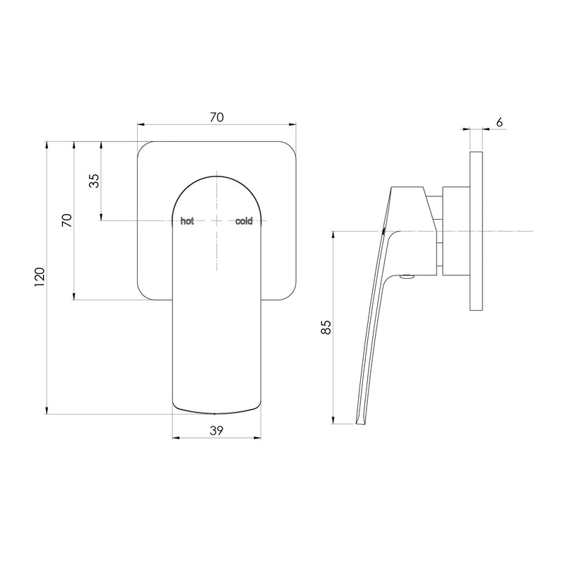 Phoenix Mekko SwitchMix Shower / Wall Mixer Fit-Off Kit