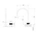 Phoenix Axia Hob Sink Mixer Set 220mm Gooseneck