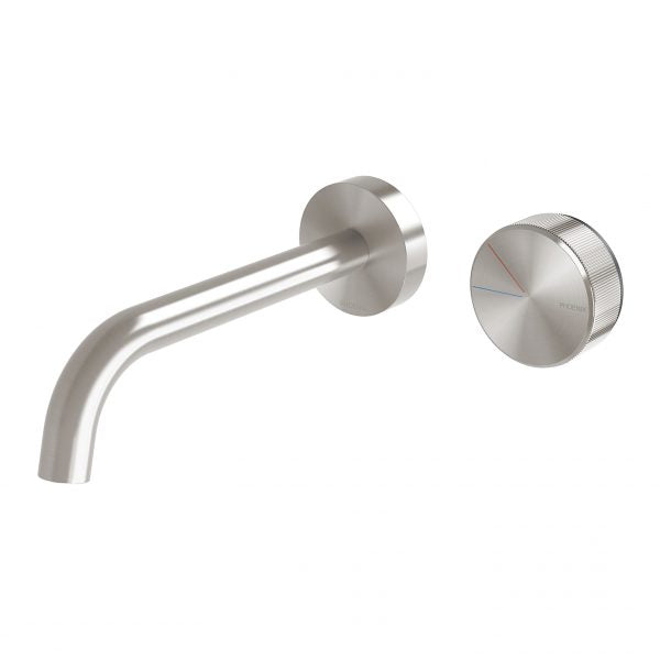 Phoenix Axia Wall Basin/Bath Curved Outlet Mixer Set 180mm