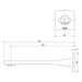 Teel Wall Basin Outlet 200mm