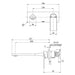 Phoenix Teel Wall Basin / Bath Mixer Set 200mm