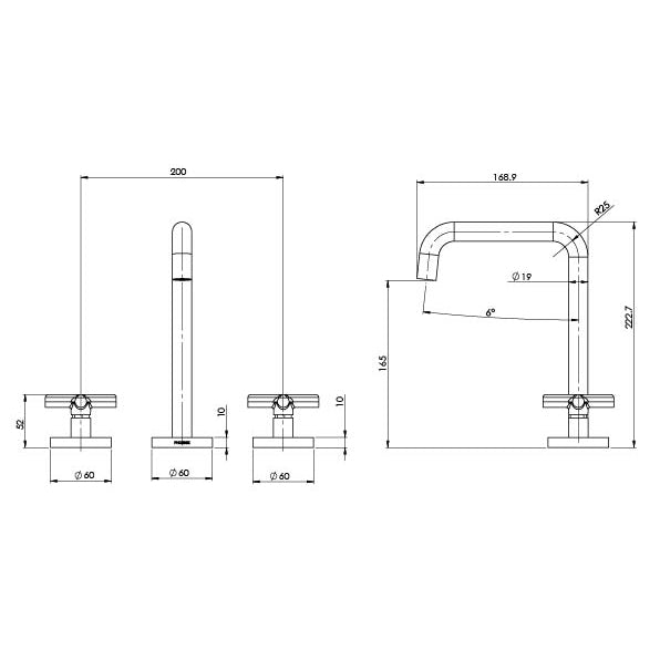 Phoenix Vivid Slimline Plus Basin Set