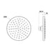 Brasshards Matcha 200mm Abs Shower Head