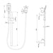 Brasshards Chai Rail Shower