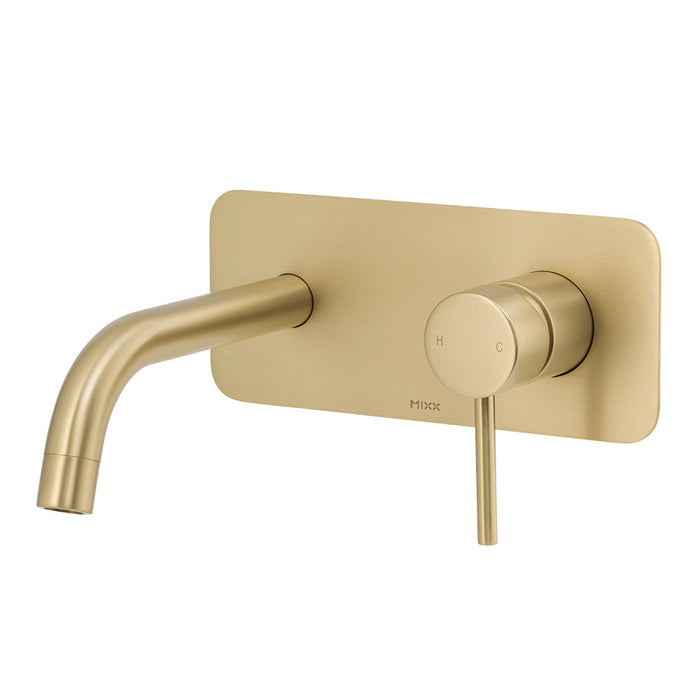 Brasshards Anise Wall Plate Mixer With 180mm Spout