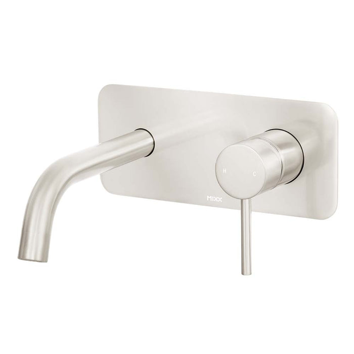 Brasshards Anise Wall Plate Mixer With 180mm Spout Trim Kit