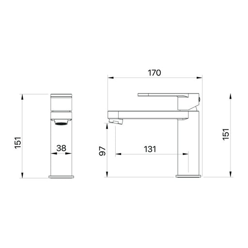 Brasshards Saffron Basin Mixer