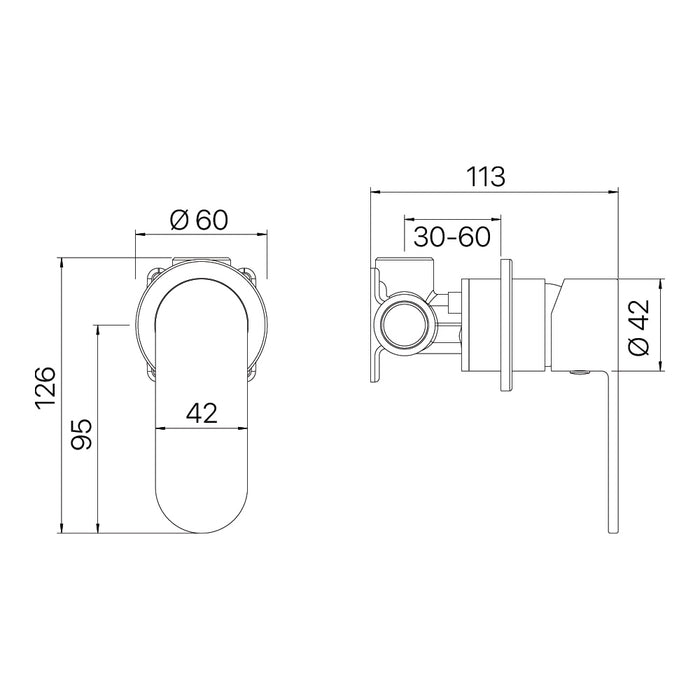 Brasshards Saffron Shower Mixer (60mm Backplate)