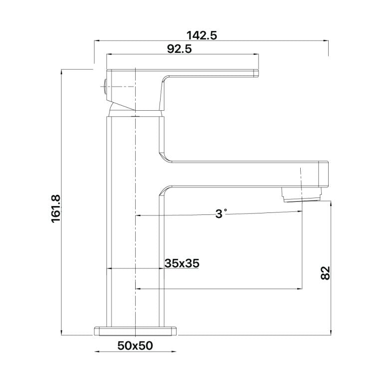 Brasshards Sage Basin Mixer