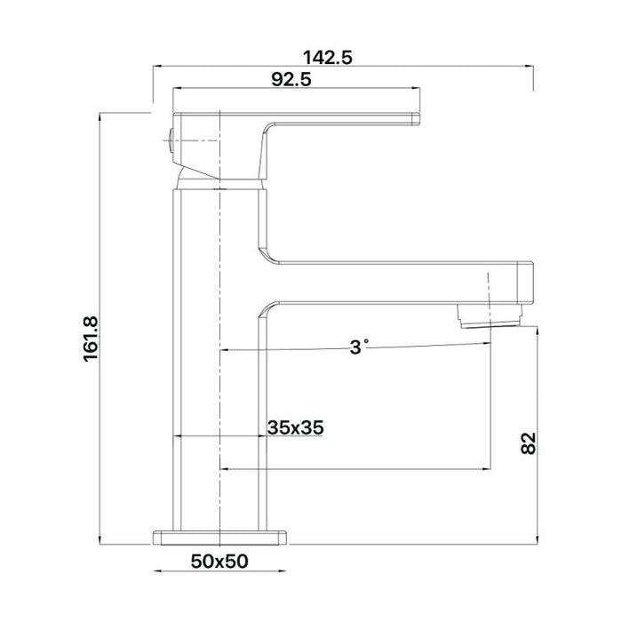 Brasshards Sage Basin Mixer