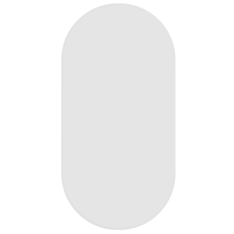 Thermogroup Havana Pill Black Framed Mirror - 500x1000mm - Includes Mirror Demister