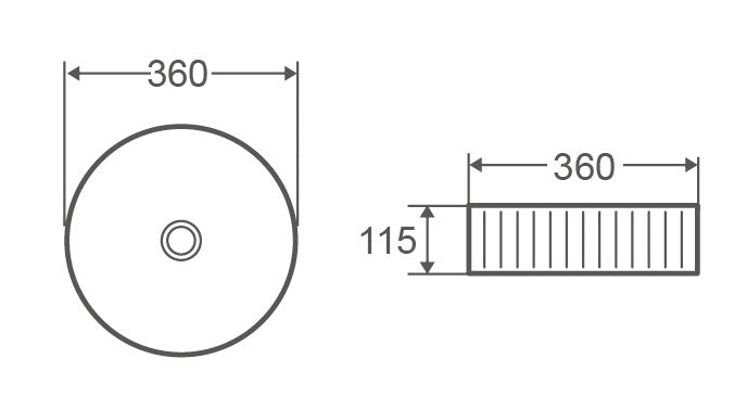 Millennium Cioso Fluted Round Basin