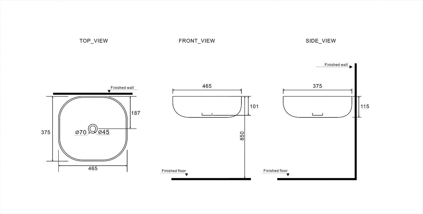 Millennium Kiato Rectangular Basin