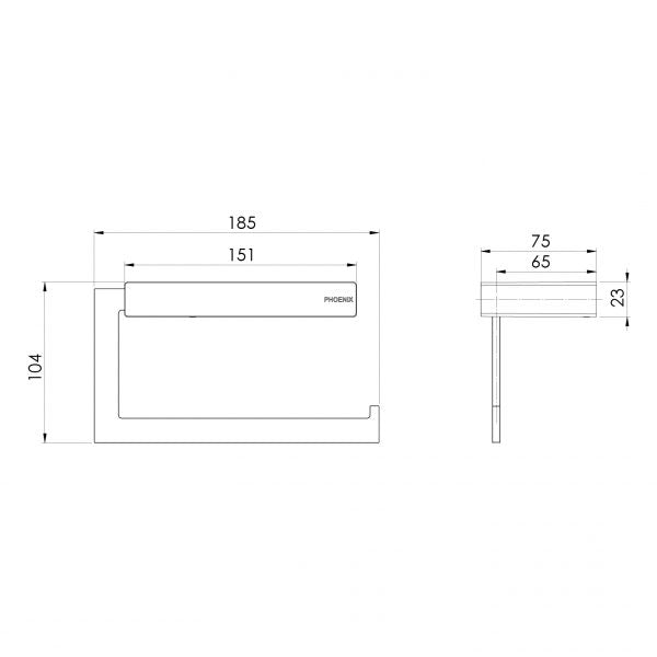 Phoenix Lexi MKII Toilet Roll Holder