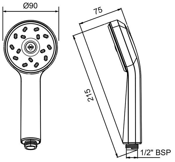 Methven Futura MK2 Handset