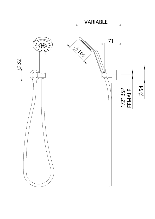 Methven Kiri Satinjet Hand Shower