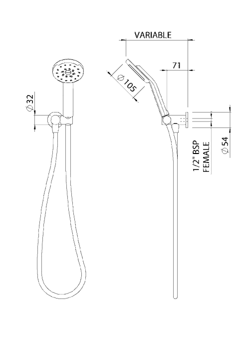 Methven Kiri Satinjet Hand Shower