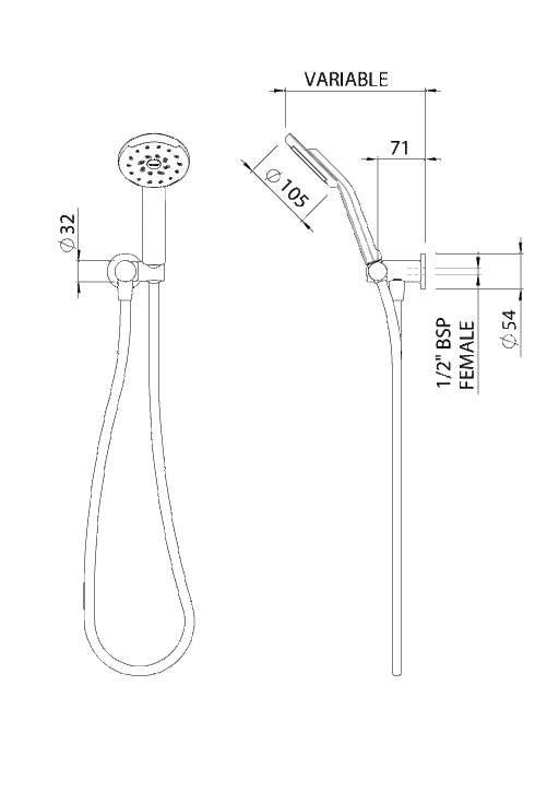 Methven Kiri Satinjet Hand Shower