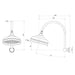 Phoenix Cromford High-Rise Shower Arm and Rose 210mm