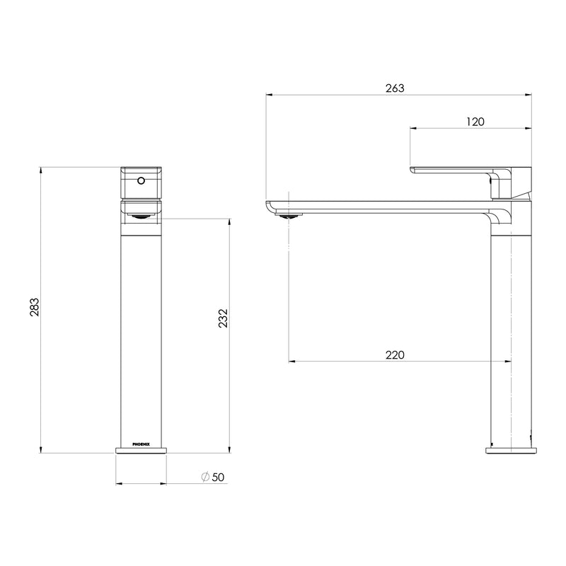 Phoenix Gloss MKII Sink Mixer