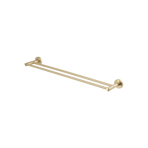 Brasshards Chia Double Towel Rail 600mm Brushed Gold