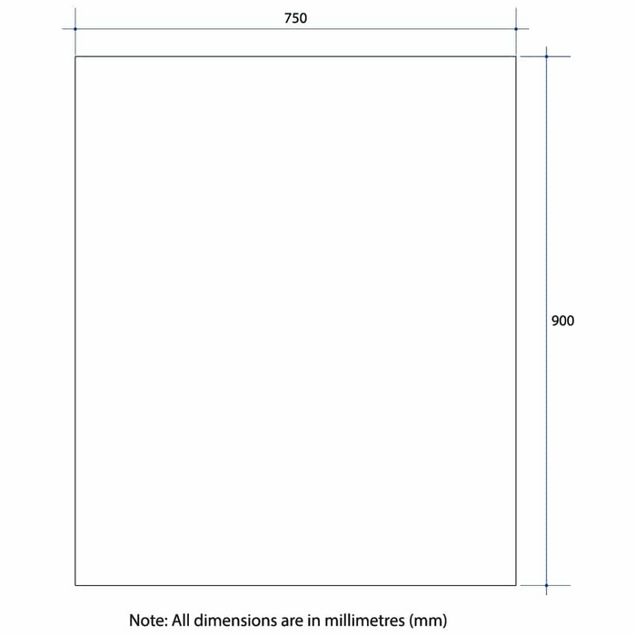 Thermogroup Montana Rectangle 25mm Bevel Edge Mirror Glue-to-Wall and Demister