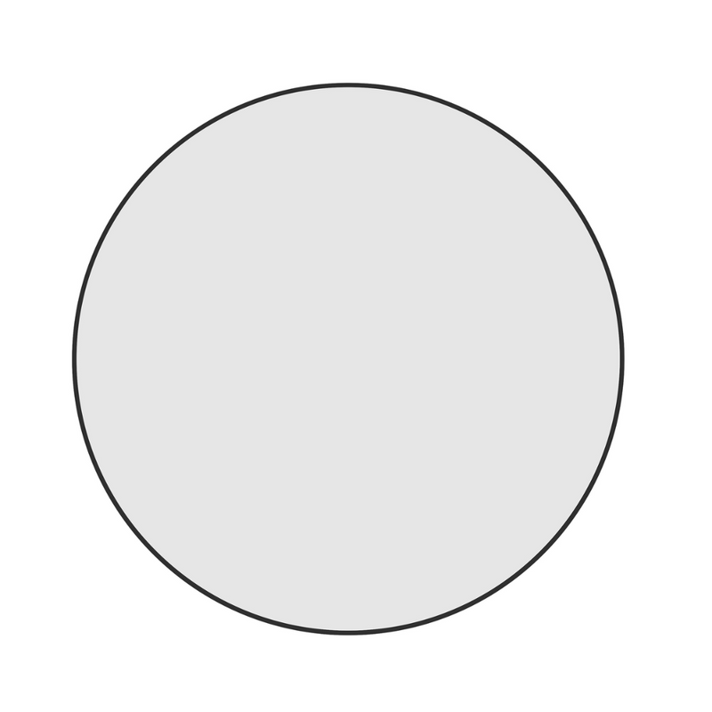 Thermogroup Georgia Round Framed Mirror - 900mmØ - Includes Mirror Demister