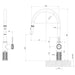 Phoenix Wiltern Pull Out Sink Mixer 230mm – Lead Free