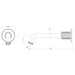 Phoenix Wiltern Wall Basin / Bath Outlet 190mm – Lead Free