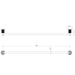 Phoenix Wiltern Single Towel Rail 800mm