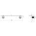 Phoenix Wiltern Glass Shelf 450mm