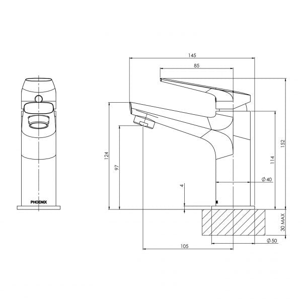 Phoenix Arlo Basin Mixer